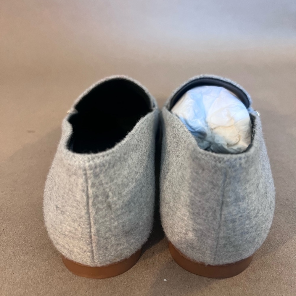 Lafayette 148 New York Eve Square Toe Cashmere Nickel Melange Loafers 36 US 6 - Picture 3 of 9